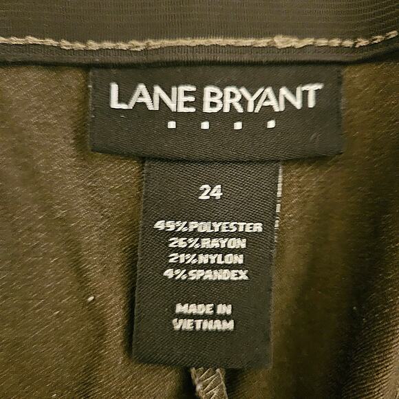 Lane Bryant Green Casual Slacks Career Pants Womens Plus Size 24 - Picture 6 of 6